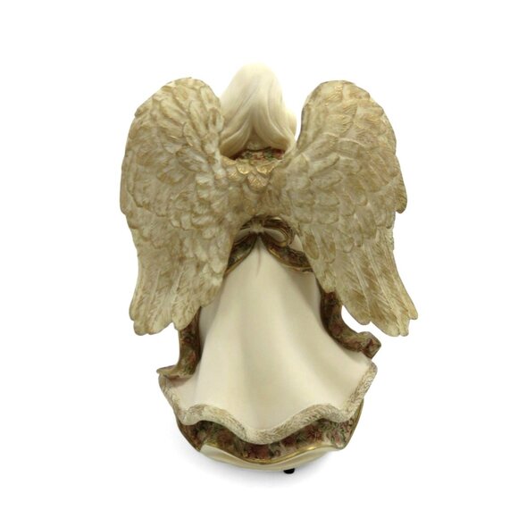 SARAHS ANGELS Musical Figurine Angel with Red Cardinal Bird 2011 Boxed - Picture 6 of 10